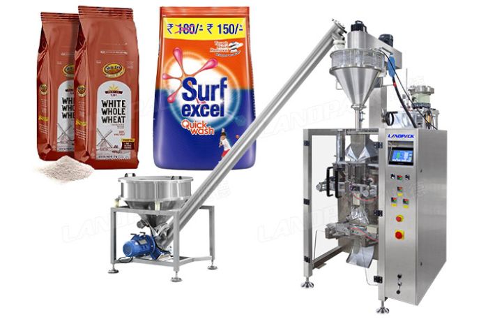 Low Cost Full Automatic Powder Packing Machine With Auger Lifter (Lifting And Feeding)